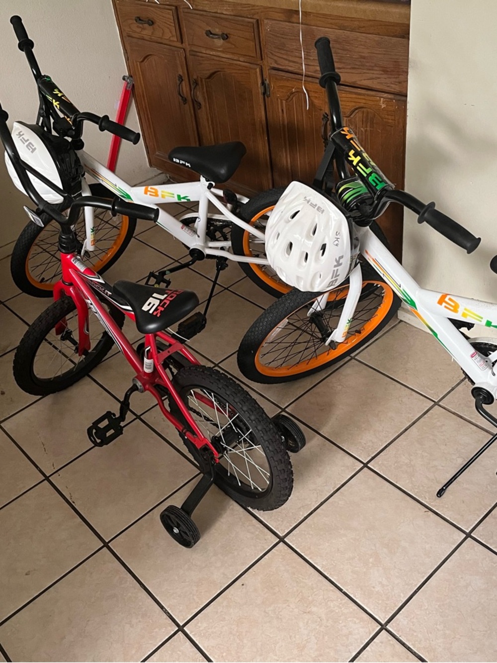 Rock It Red Kids Bicycle with Training Wheels